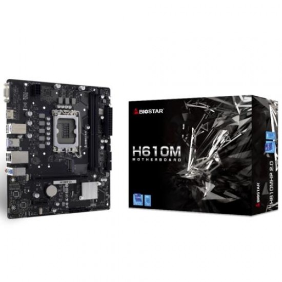 Biostar H610MHP 2.0 Intel 1700p DDR4 3200 HDMI VGA M2 mATX