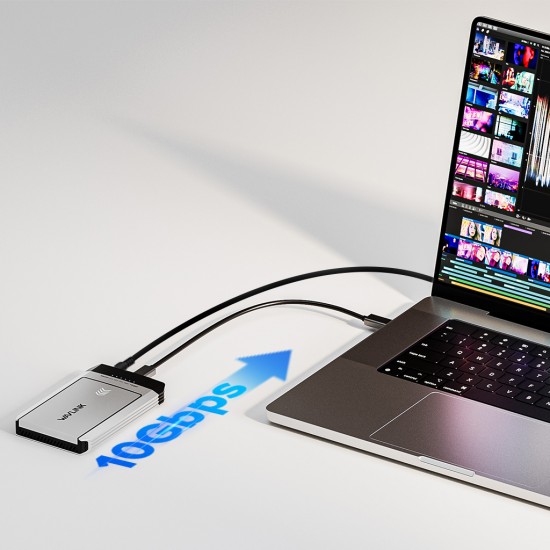 Çevrimdışı Klonlama ile Çift M.2 SSD Muhafazası Maksimum. 10 Gbps Veri İletimi