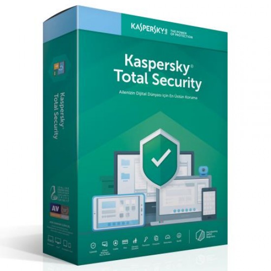 Kaspersky Total Security 3 Kullanıcı - 1 YIL Dvd Kutu