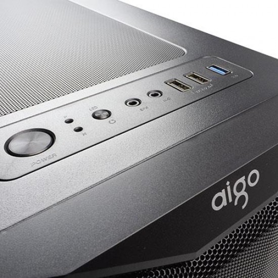 AIGO AQUARIUS Mesh 650W 80+ ARGB Mid Tower Kasa