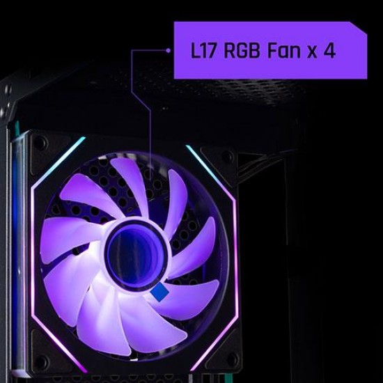 AIGO AQUARIUS Mesh 650W 80+ ARGB Mid Tower Kasa