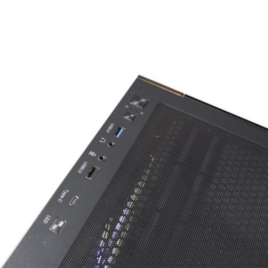 AIGO DS900W Siyah AT-750W 80+ Non-Modular Bronze ARGB Mid Tower Kasa