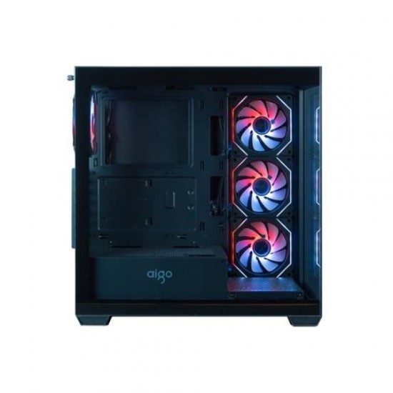 AIGO DS900 Siyah ARGB Mid Tower Kasa PSU YOK