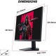 Koorui 23.8" 24E3 IPS Gaming 165Hz Monitör Siyah 1ms