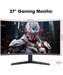 Koorui 27" 27E6CA Curved 180Hz Gaming Monitör Siyah 1ms