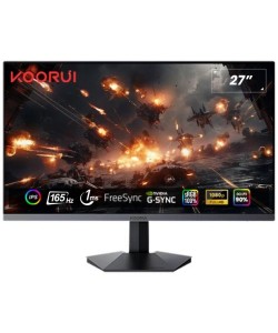 Koorui 27" GN06 IPS Gaming 165Hz Monitör Siyah 1ms