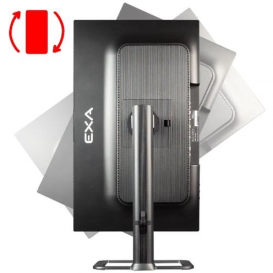 EXA AIO X24S Pro C54 i5-14400 16GB 512GB m.2 23.8" DOS Siyah-PIVOT  Intel H610,3.0MP Webcam,WIFI 6, BT 5.2,Optik ve K&M YOK,