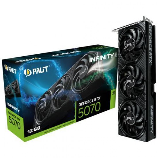 Palit RTX5070 INFINITY 3 12GB 192Bit GDDR7  3x DP, HDMI, DLSS 4, NVIDIA Reflex 2