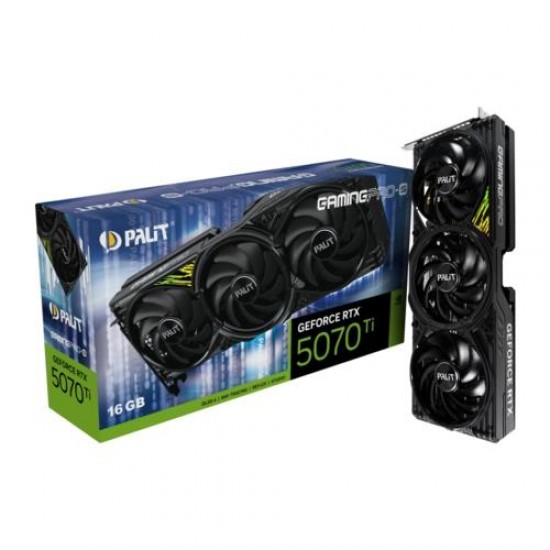 Palit RTX5070Ti GAMINGPRO-S 16GB 256Bit GDDR7  3x DP, HDMI, DLSS 4, NVIDIA Reflex 2