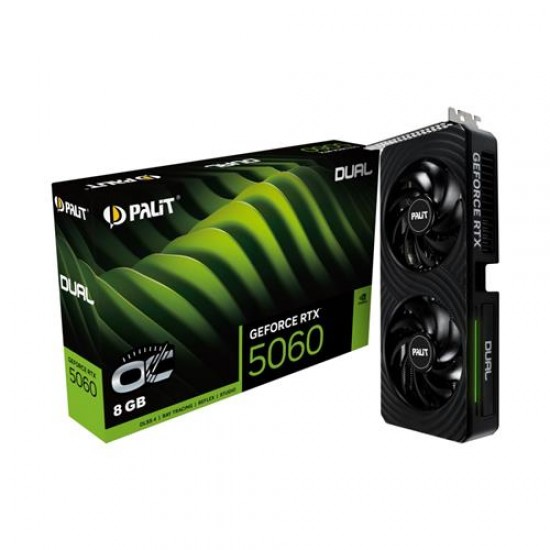 Palit RTX5060 Dual 8GB OC 128Bit GDDR7  3x DP, HDMI