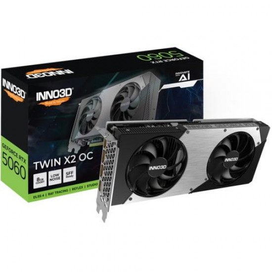Inno3D RTX5060 8GB Twin X2 OC 128Bit GDDR7  3xDP, HDMI