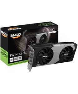Inno3D RTX5060Ti 8GB Twin X2 OC 128Bit GDDR7  3xDP, HDMI