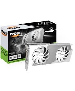 Inno3D RTX5060Ti 8GB Twin X2 OC White 128Bit GDDR7  3xDP, HDMI