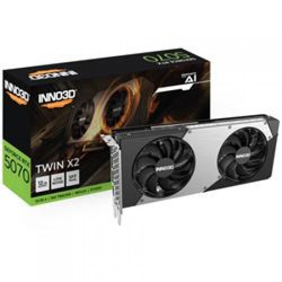  Inno3D RTX5070 Twin x2 12GB 192Bit GDDR7  3x DP, HDMI, DLSS 4, NVIDIA Reflex 2