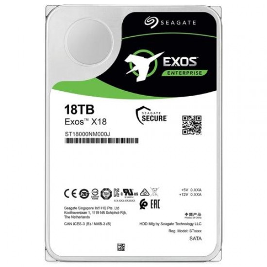 Seagate EXOS 3.5" 18TB 7200 512E/4KN ST18000NM000J