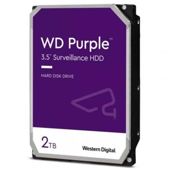 WD PURPLE 3,5" 2TB 64MB 5400RPM WD23PURZ