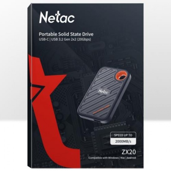 Netac ZX20 1TB Taşınabilir SSD NT01ZX20-001T-32BL
