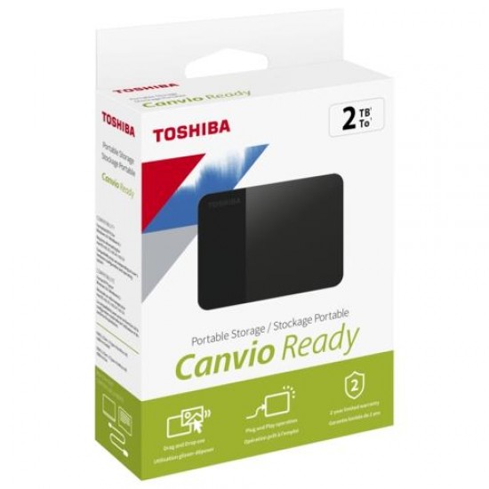 Toshiba 2.5" 2TB USB3.2 Canvio Ready Siyah HDTP320EK3AA