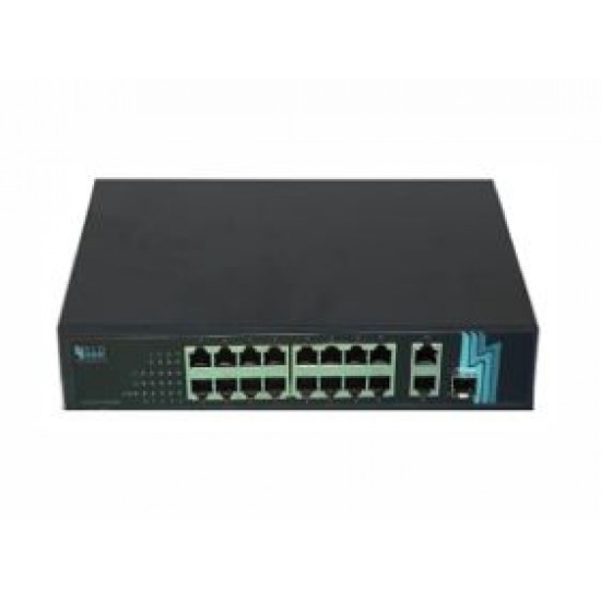 MOSS 16+2G+1SFP 100M PoE Switch (Model: MPS-16-B2-F1)