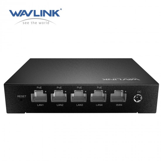 AC Kontrollü WAVLINK 5 Portlu Gigabit PoE Anahtarı – 4x LAN + 1 WAN 1000Mbps, IEEE 802.3AF/AT, Otomatik Keşif ve Ev, Otel, Ofis, Çiftlik için Merkezi AP Yönetimini Destekler