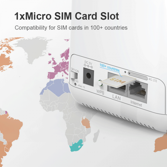 Wi-Fi 5 AC1200 Dual-Band 4G LTE Smart Router with TouchLink
