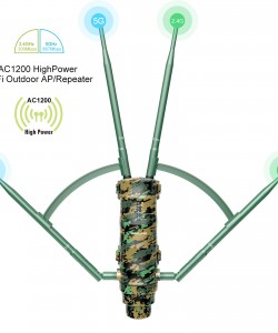 AC1200 High Power Outdoor Weatherproof WiFi Range Extender/Wireless Access Point