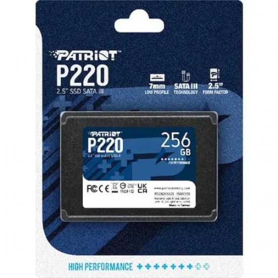 Patriot P220 P220S256G25 SATA 3.0 2.5" 256 GB SSD