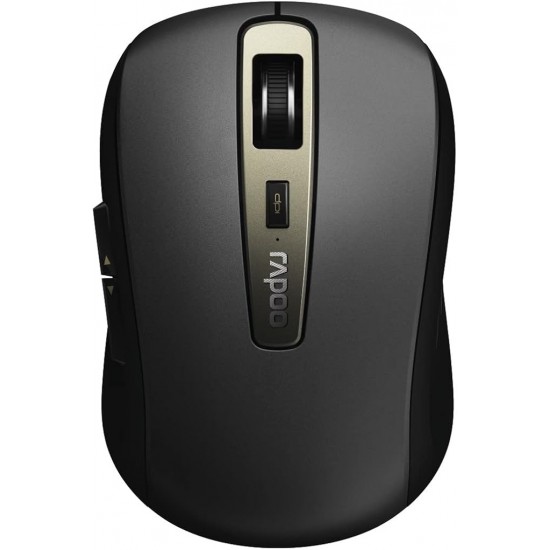 Rapoo MT350 kablosuz çok modlu fare, dizüstü bilgisayar, bilgisayar, bilgisayar, Macbook veya tablet için, Bluetooth 3.0, Bluetooth 4.0, 2,4 GHz kablosuz bağlantı, siyah